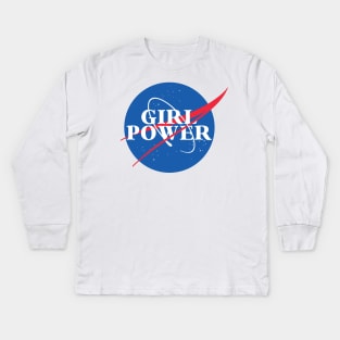 Girl Power - NASA Kids Long Sleeve T-Shirt